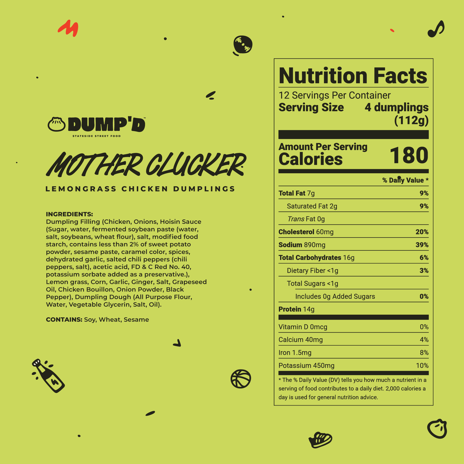 Chicken Lemon Grass Dumpling - "Mother Klucker"